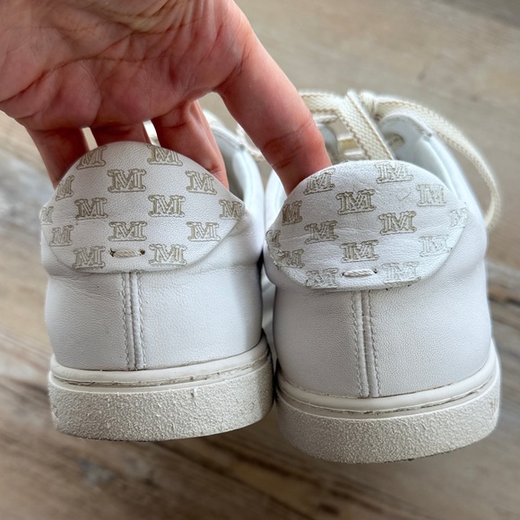 Max Mara white leather lace-up sneakers - Picture 2 of 16